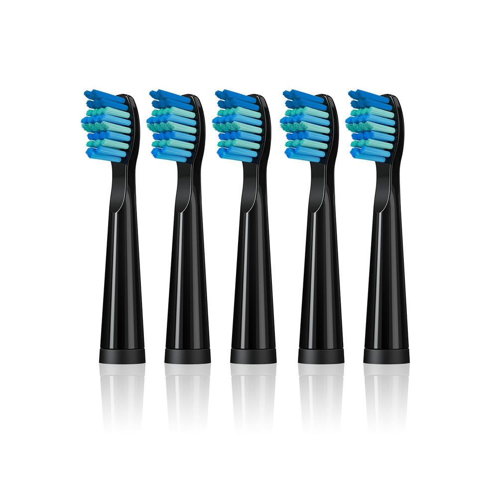 Capete de rezervă pentru periuță de dinți electrică, 5 buc, negre