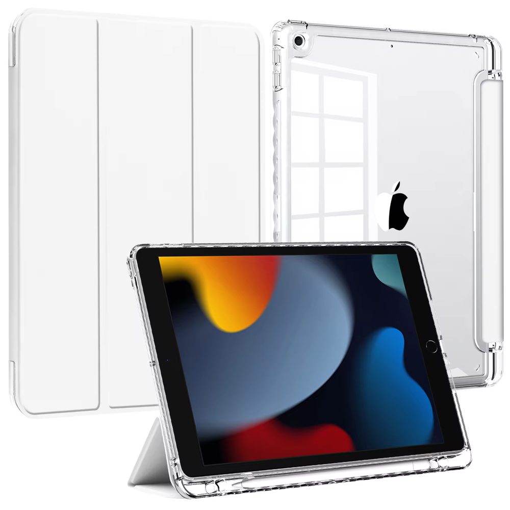 JP Tab case transparent pouzdro na tablet, iPad 10.2, 2019 / 2020 / 2021 (iPad 7 / 8 / 9), bílé