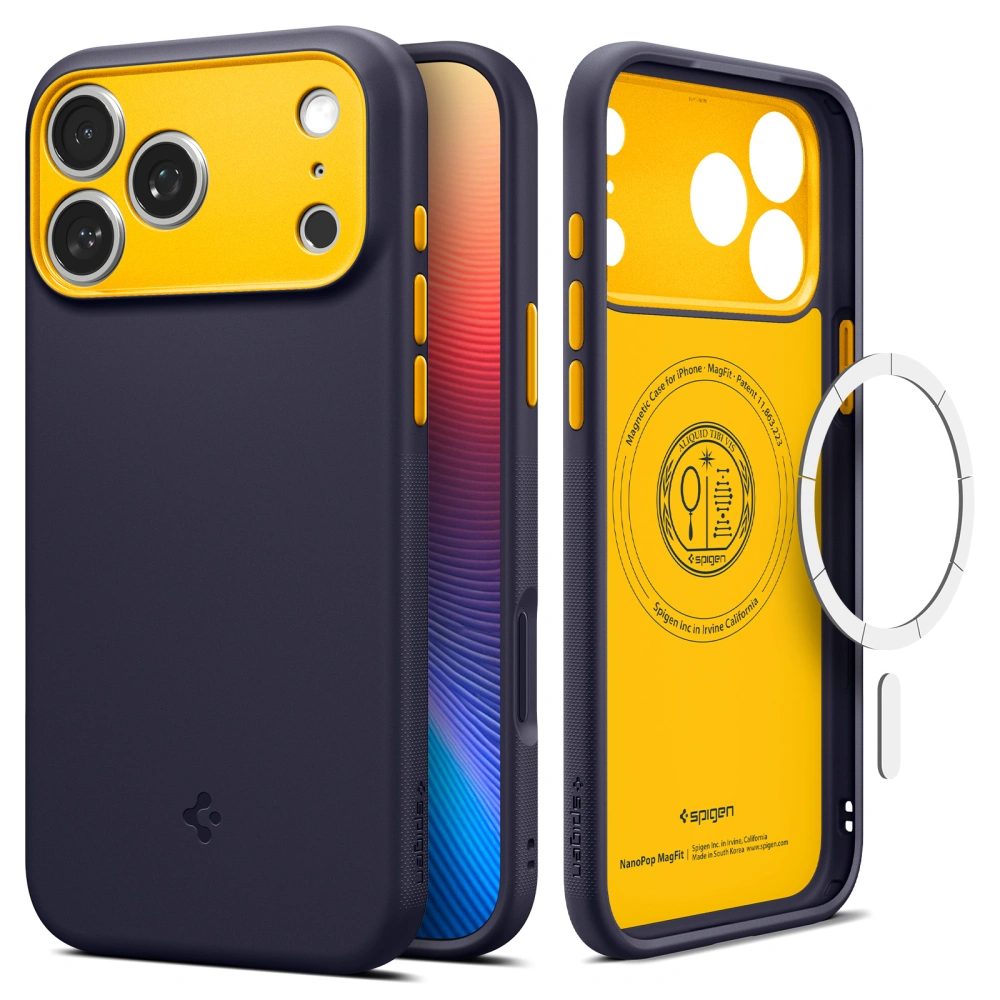 Levně Spigen Nano Pop Mag MagSafe, iPhone 17 Pro, tmavě modrá