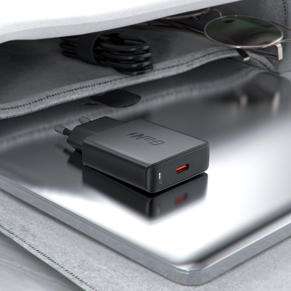 Acefast nabíjačka (A65) USB-C, GaN, 20 W, čierna