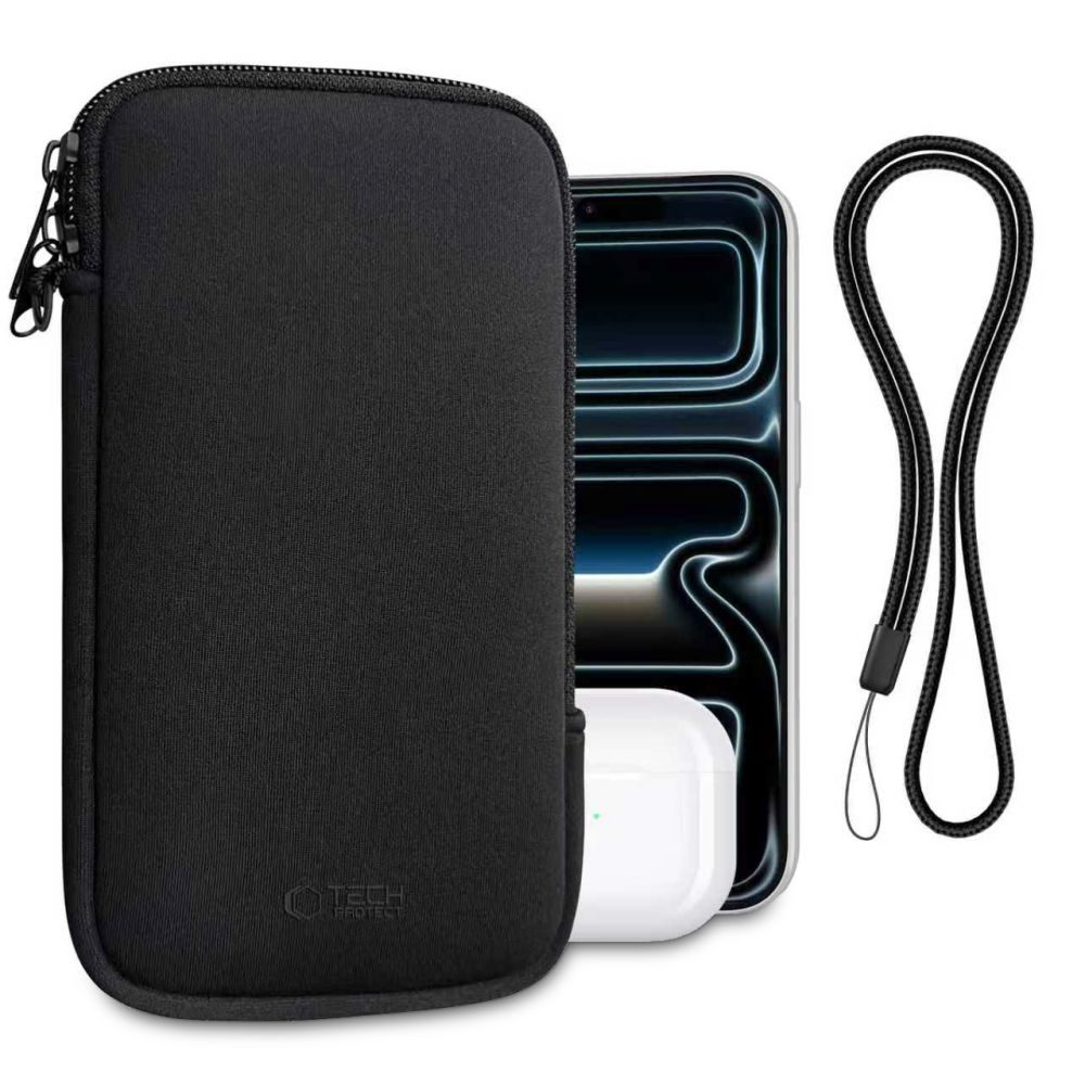 Tech-Protect SM70 Husă universală pentru telefon 6,0–7,2″, neagră
