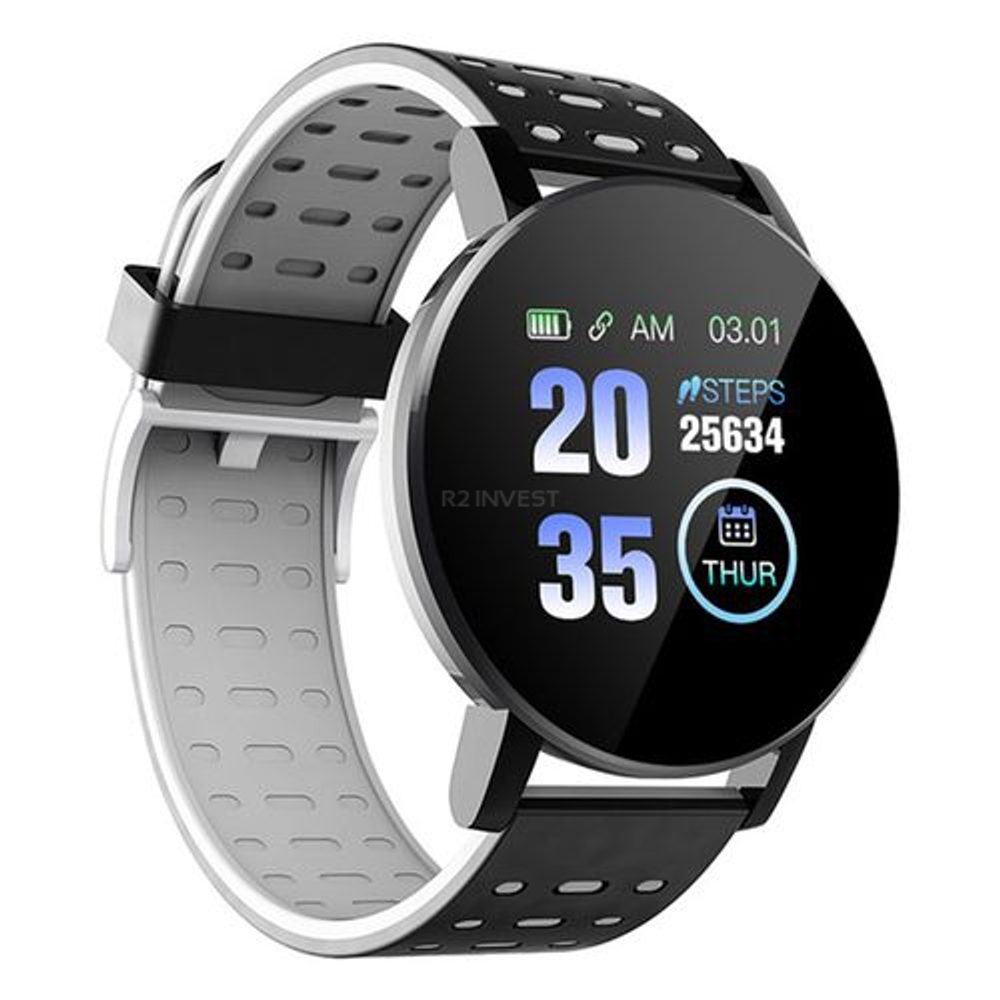 Smart Band 119 Plus, černo-bílý