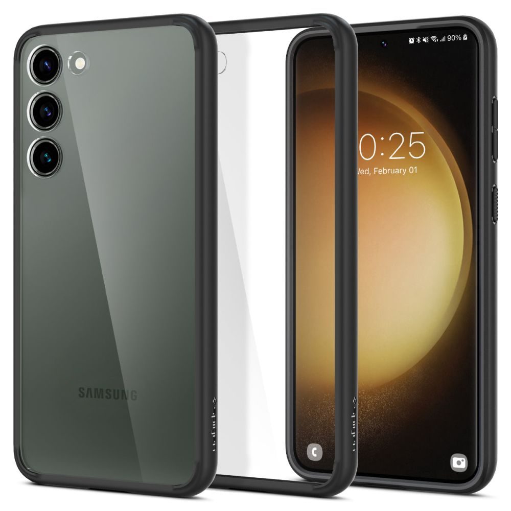 Hibrid Spigen Ultra Ovitek Za Mobilni Telefon, Samsung Galaxy S23, Mat črna