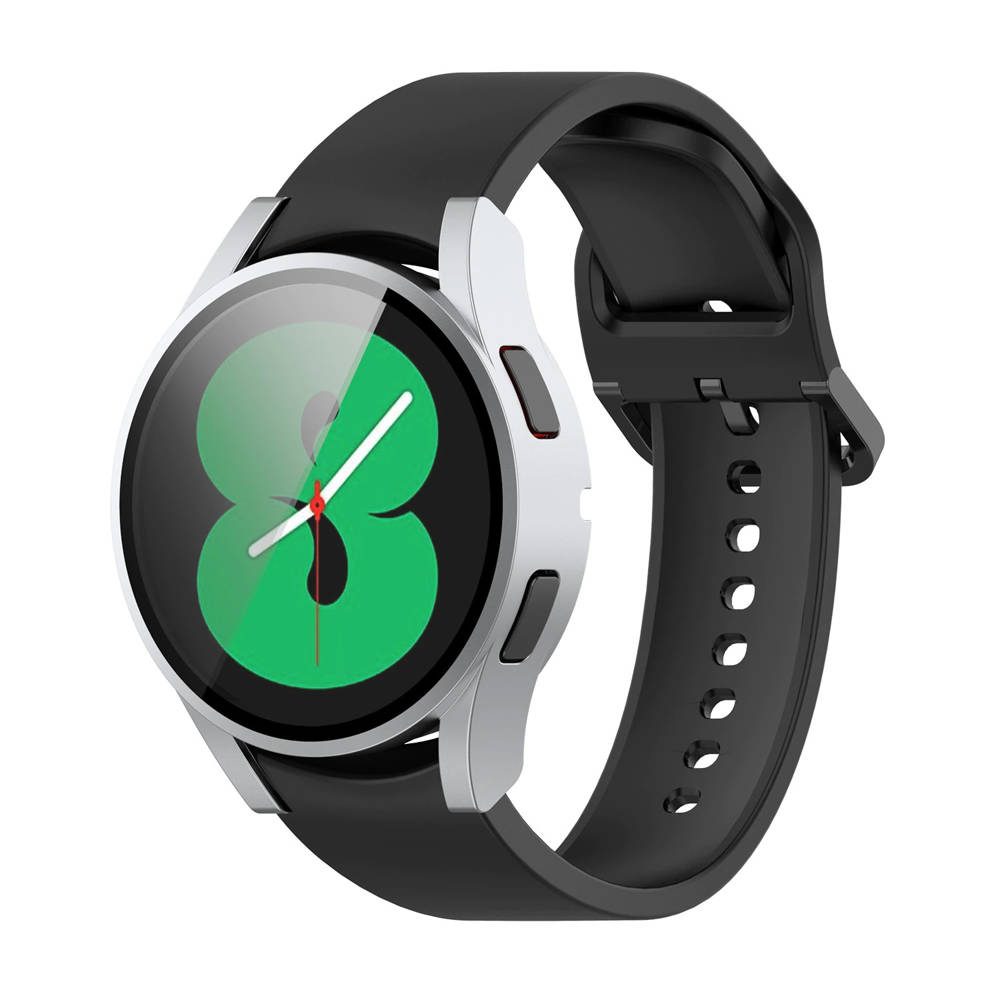 Husă 2 în 1 Cu Folie De Sticlă, Pentru Samsung Galaxy Watch Active 4, 40 Mm, Transparentă