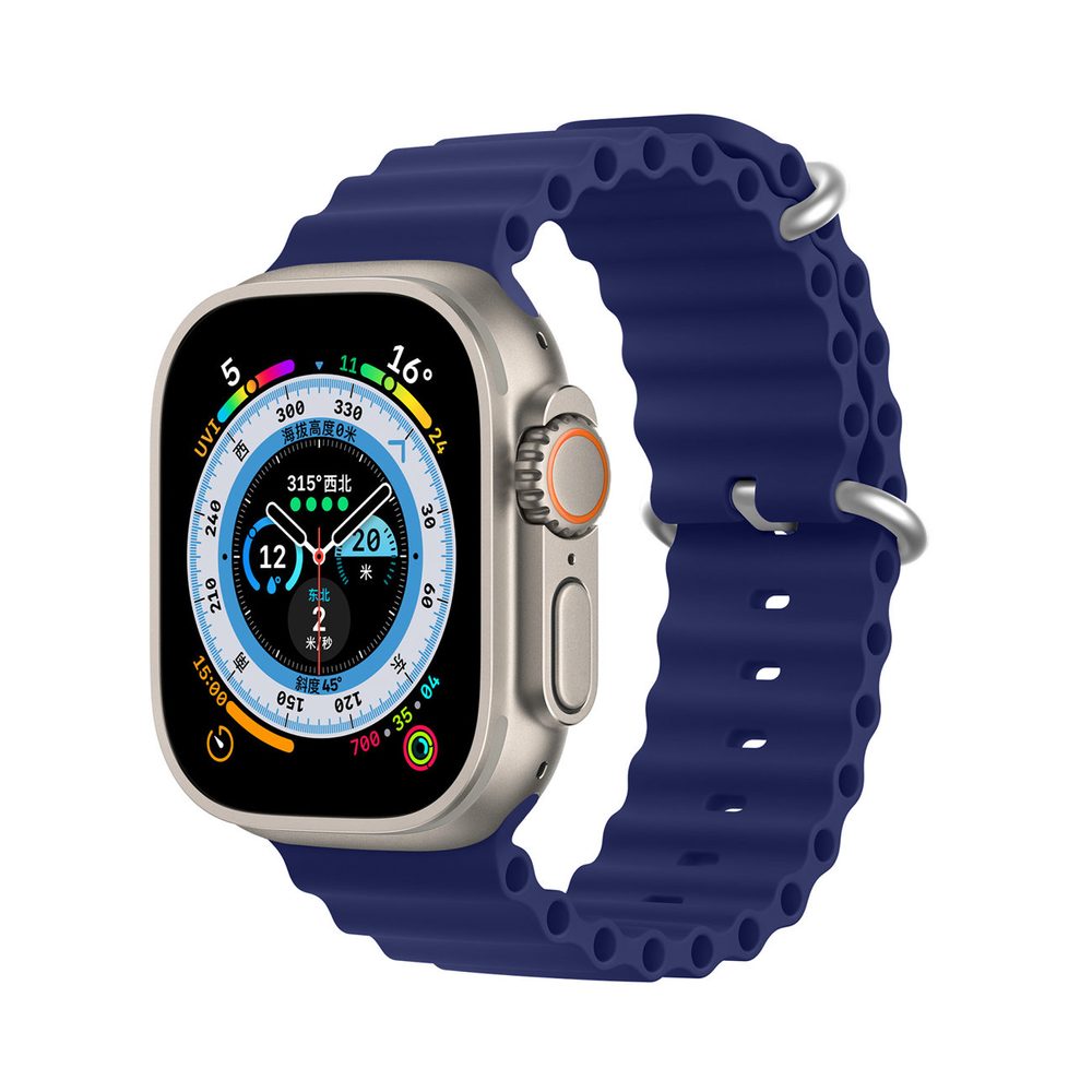 Pašček Dux Ducis, Apple Watch 8 / 7 / 6 / 5 / 4 / 3 / 2 / SE (41 / 40 / 38 Mm), Moder