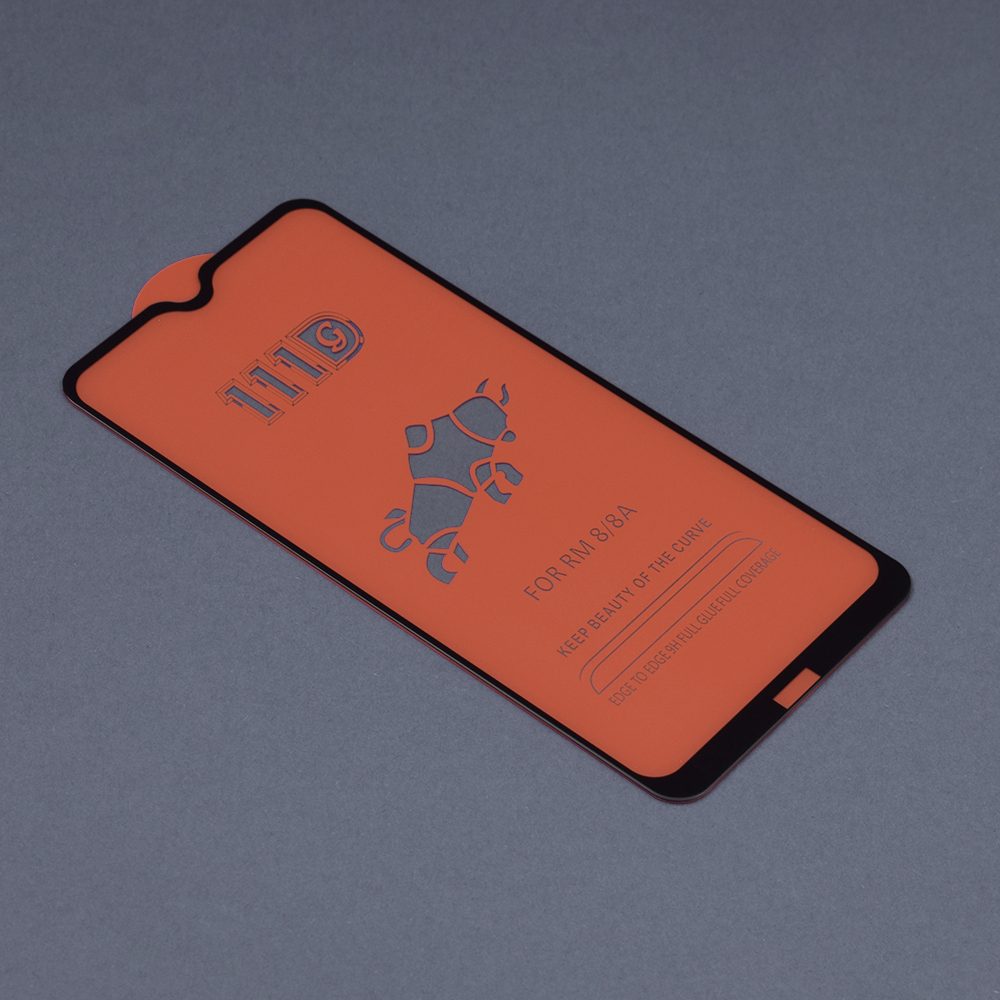 TechSuit 111D Zaščitno Kaljeno Steklo, Xiaomi Redmi 8 / Redmi 8A, črn