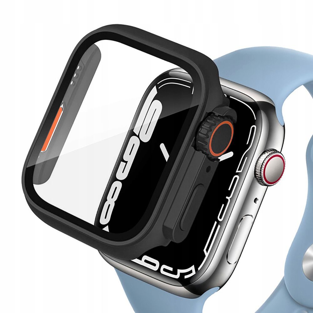 Tech-Protect Defense360 Apple Watch 7 / 8 / 9, 45 Mm, černo-oranžové