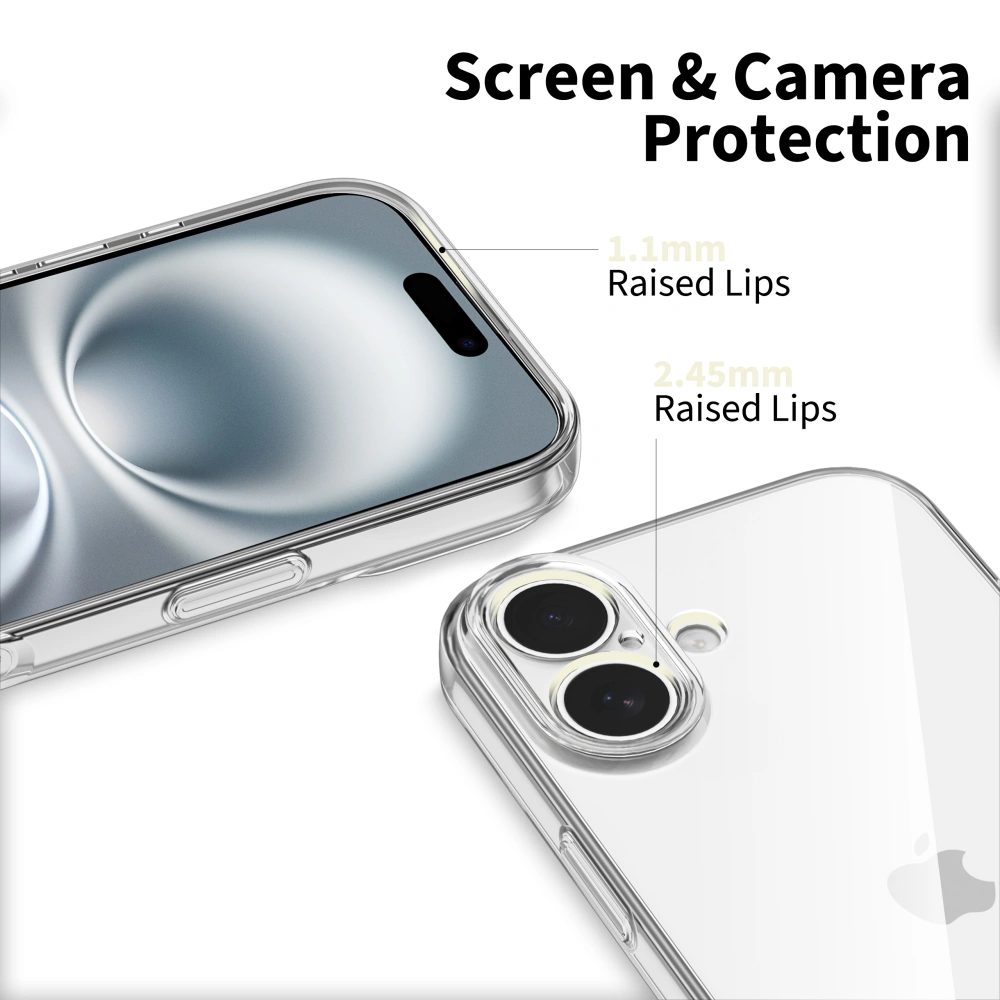 Tech-Protect Flexair iPhone 17, priehľadný