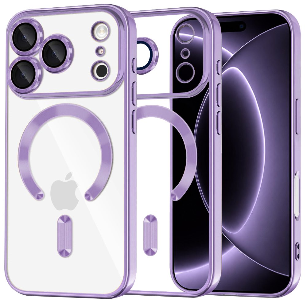 Techsuit Luxury Crystal MagSafe, iPhone 17 Pro / 18 Pro, violet