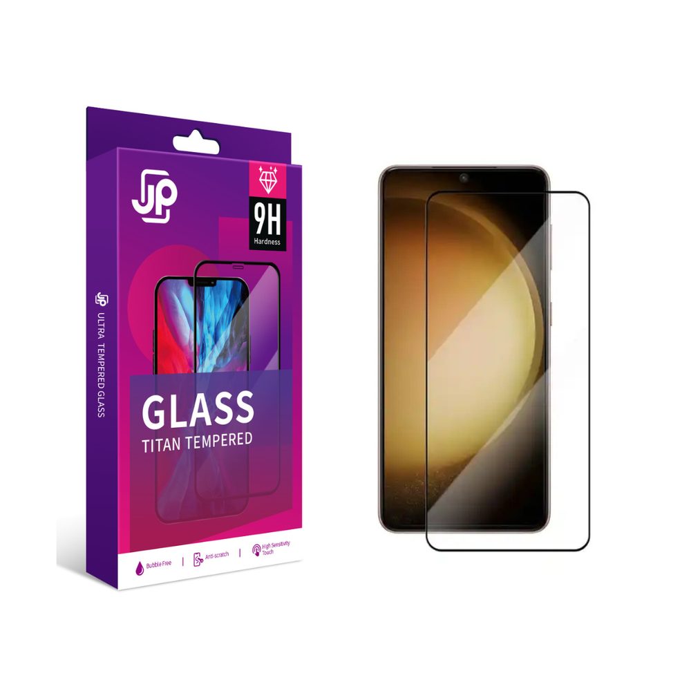 Levně JP Titan extra odolné tvrzené sklo, Samsung Galaxy S23, černé