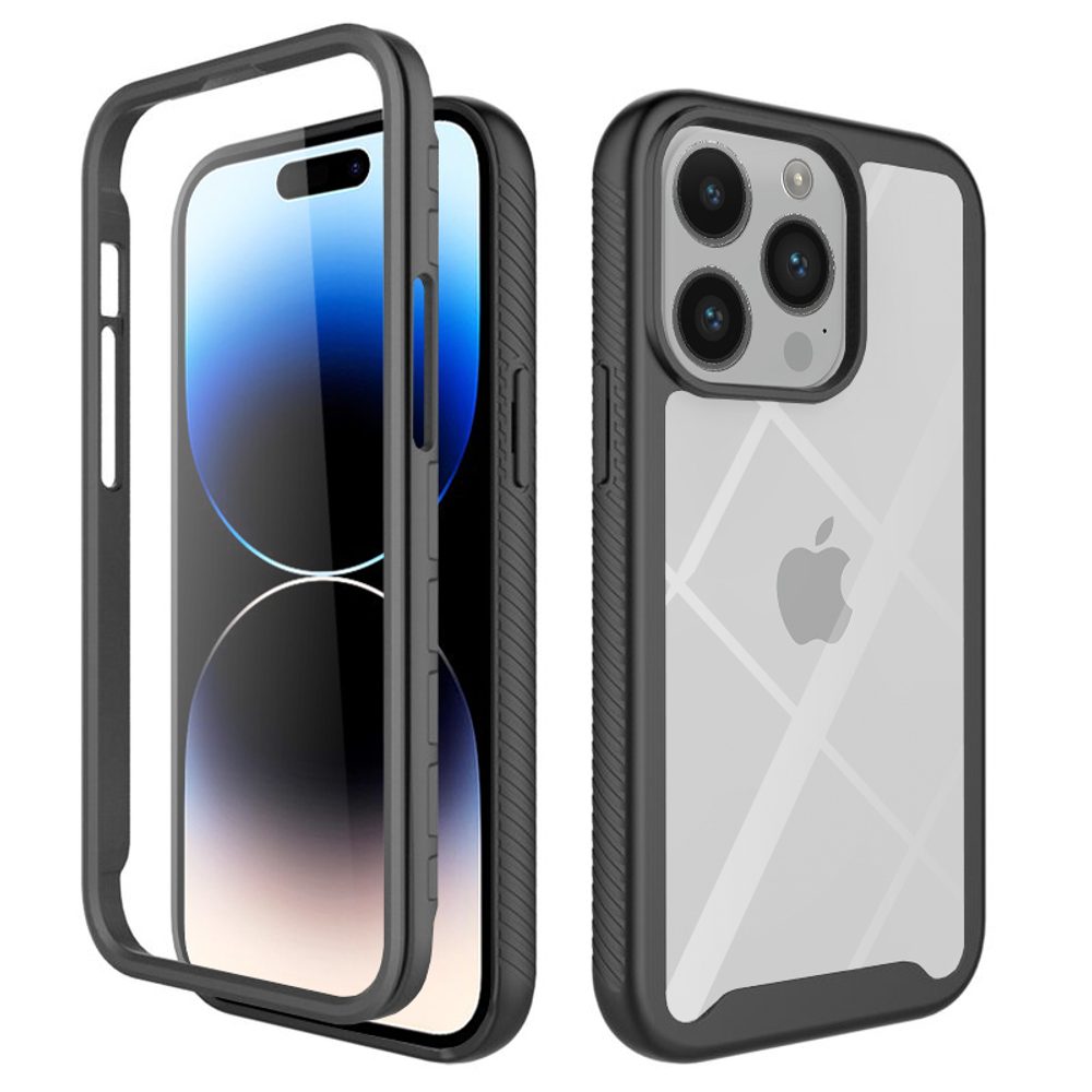 Techsuit Defense360 Pro + Zaščitna Folija, IPhone 14 Pro, črna