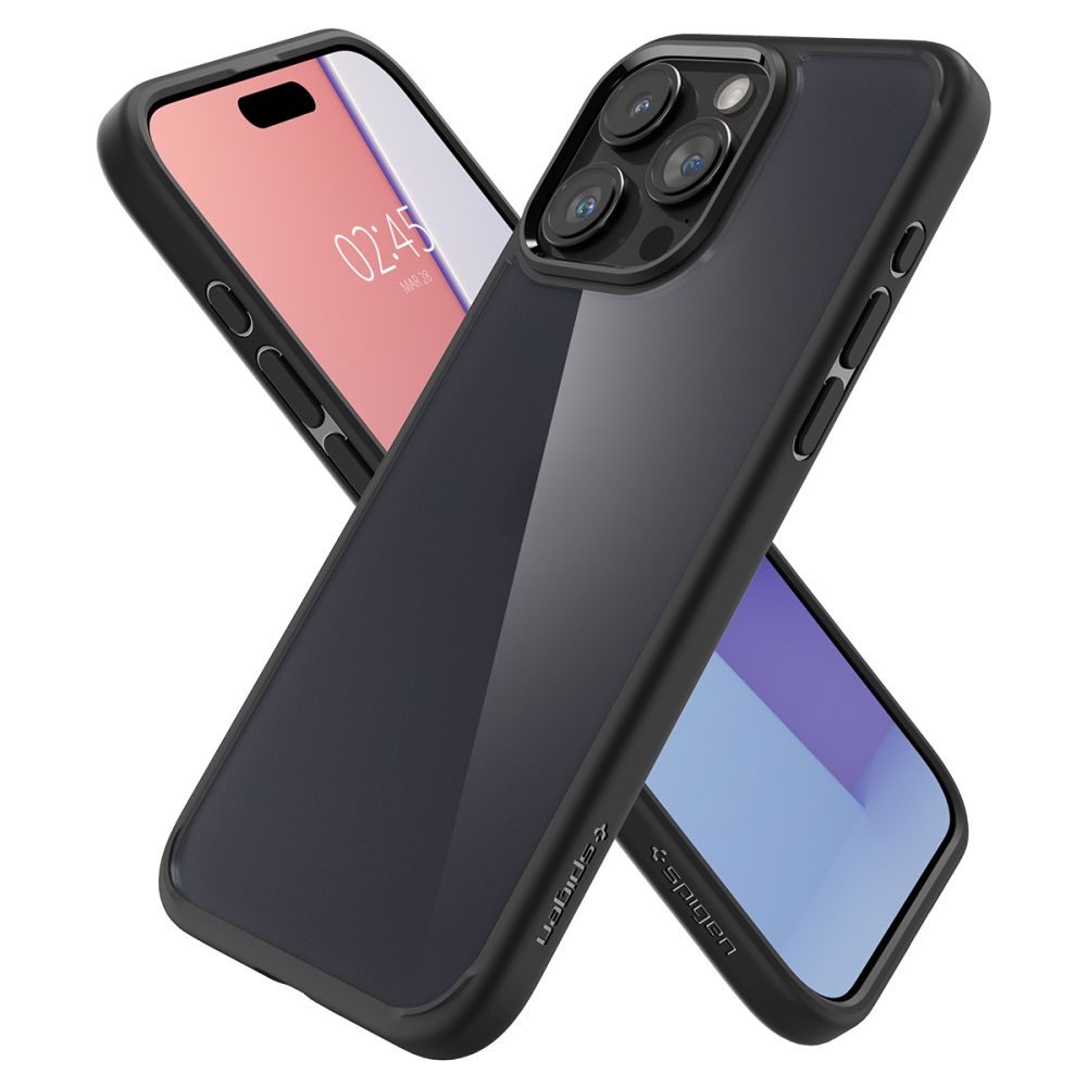 Spigen Ultra Hibrid Mobil Tok, IPhone 15 Pro, Frost Black