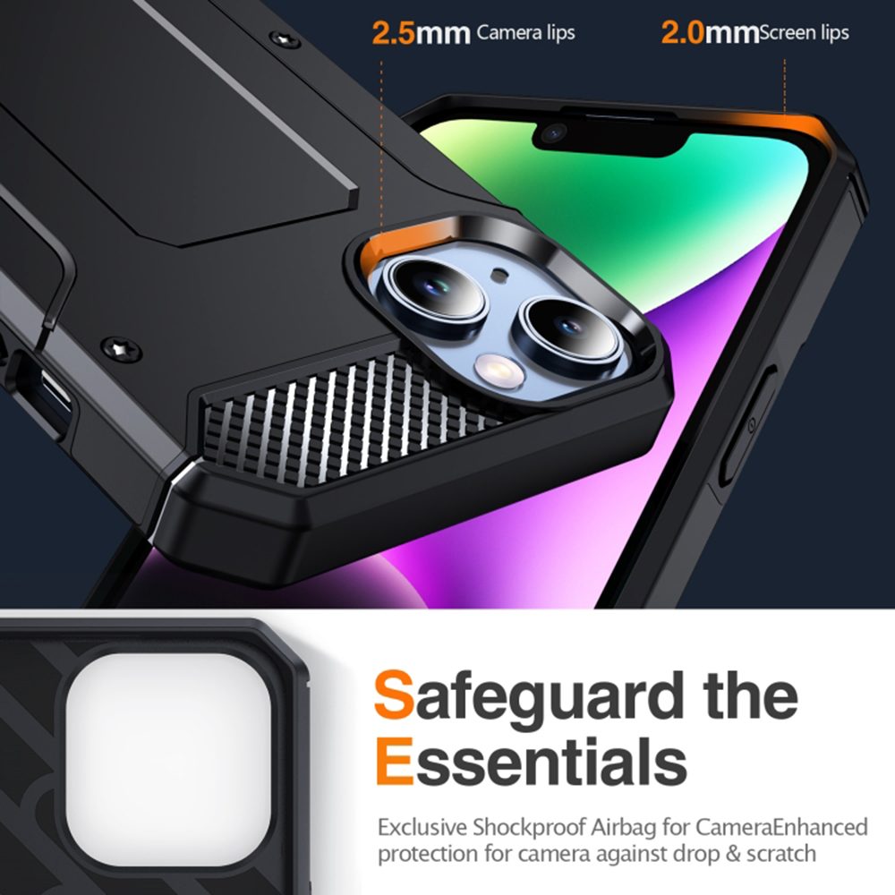 Techsuit Hybrid Armor Kickstand, IPhone X / XS, čierny