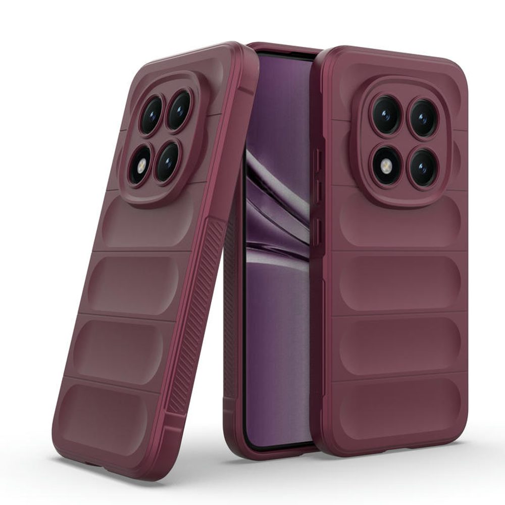 Levně Wency Magic Shield obal, Xiaomi Redmi Note 15 Pro Plus 5G, vínový