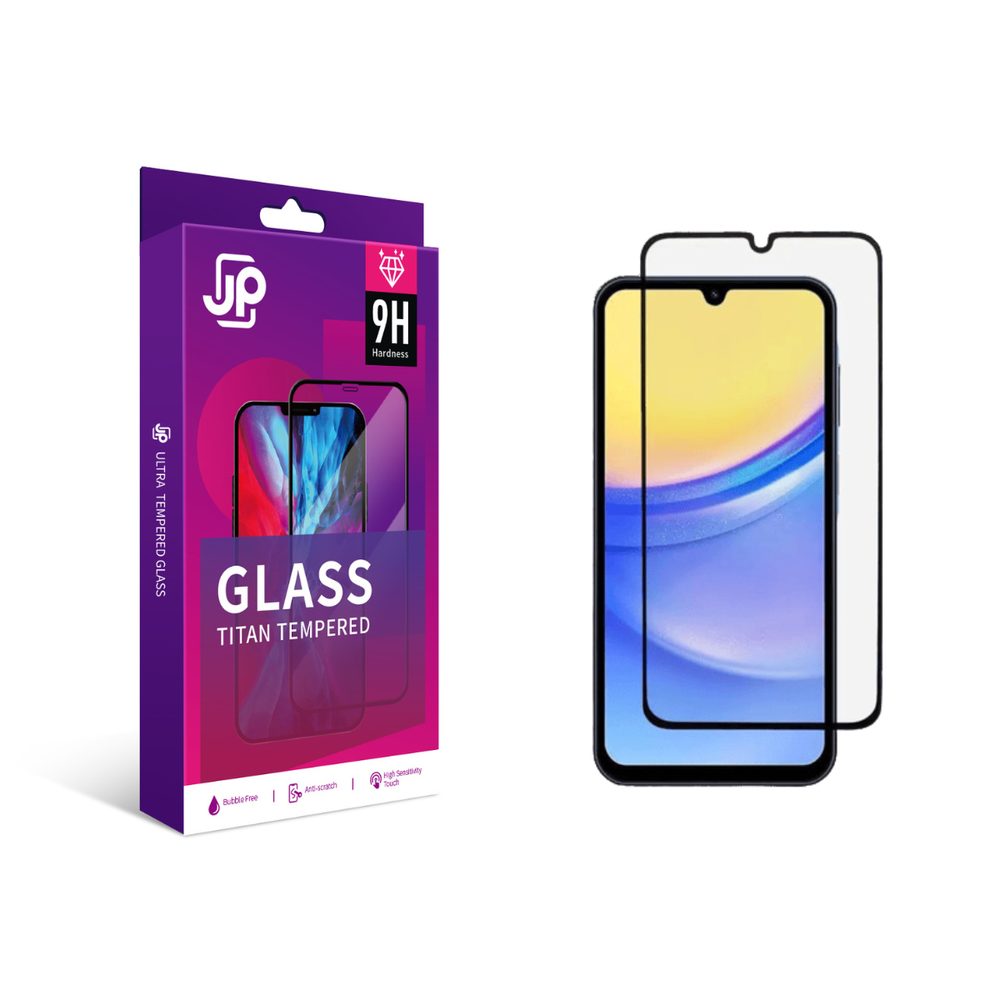 Levně JP Titan extra odolné tvrzené sklo, Samsung Galaxy A17, černé