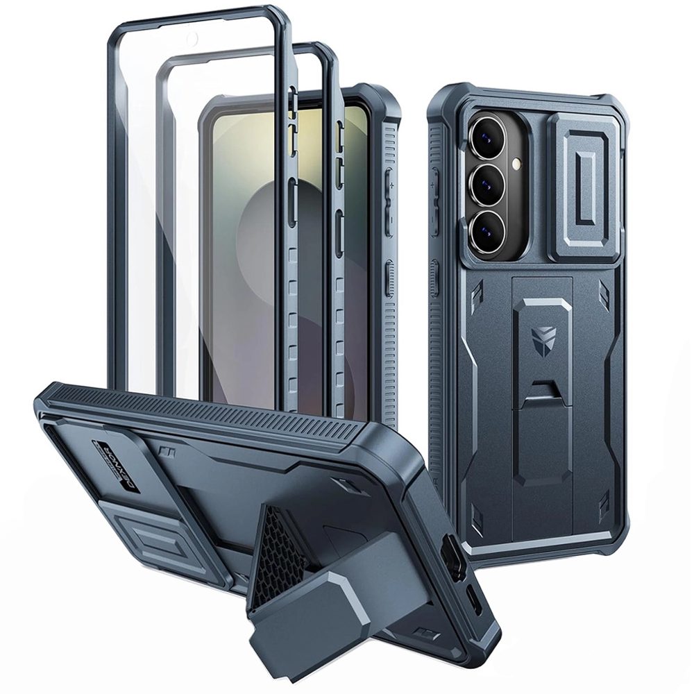 Levně Dexnor 360 Kickstand Camprotector obal Samsung Galaxy S26 Plus, modrý
