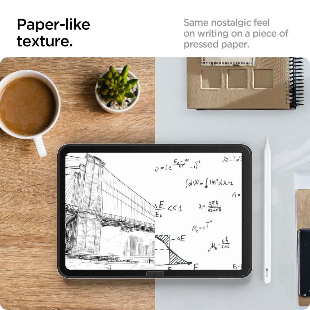Spigen Paper Touch, Matt Papírfólia Rajzoláshoz, IPad 10.9 2022