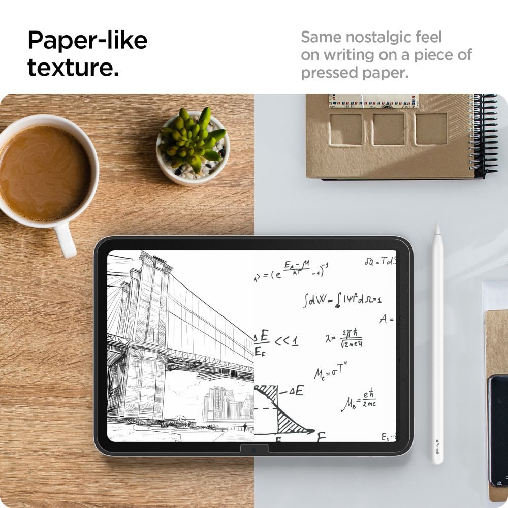 Spigen Paper Touch, Matná Papierová Fólia Na Kreslenie, IPad Pro 10.9 2022