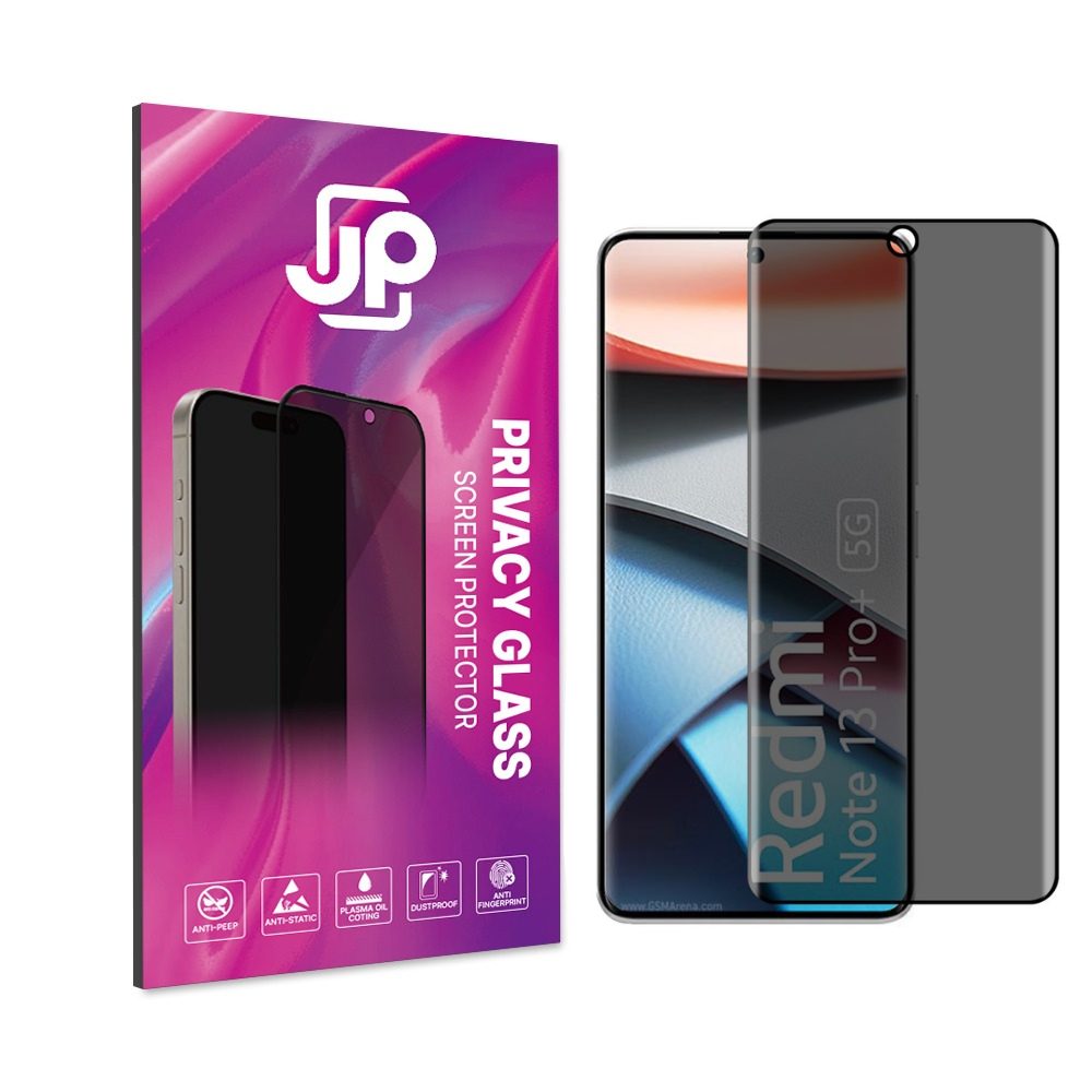 JP Privacy Edzett üveg, Xiaomi Redmi Note 14 Pro 4G, fekete