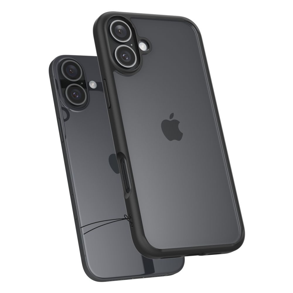 Spigen Ultra hybrid kryt na mobil, iPhone 16, čierny