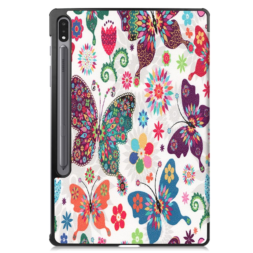 Techsuit FoldPro, Samsung Galaxy Tab S7 Plus / S8 Plus / S7 FE, Butterfly