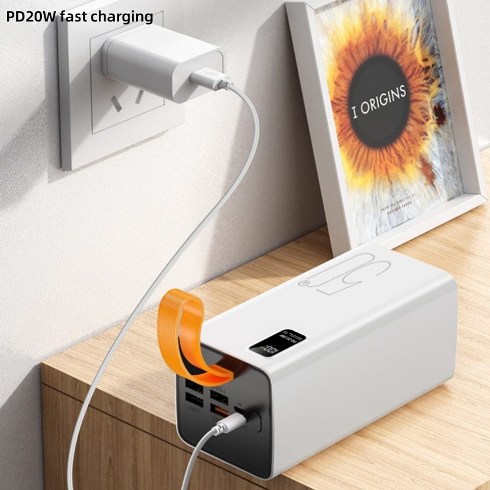 Powerbanka 50000mAh, PD 22,5W, QC3.0, černá