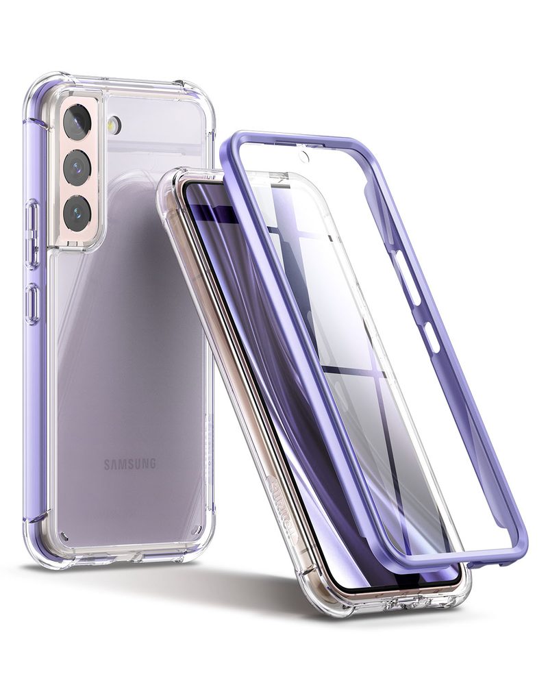 Suritch 360 Clear obal Samsung Galaxy S22, fialový