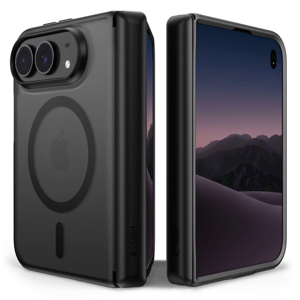 Tech-Protect MagPeak MagSafe CC husă pentru iPhone Duo, neagră