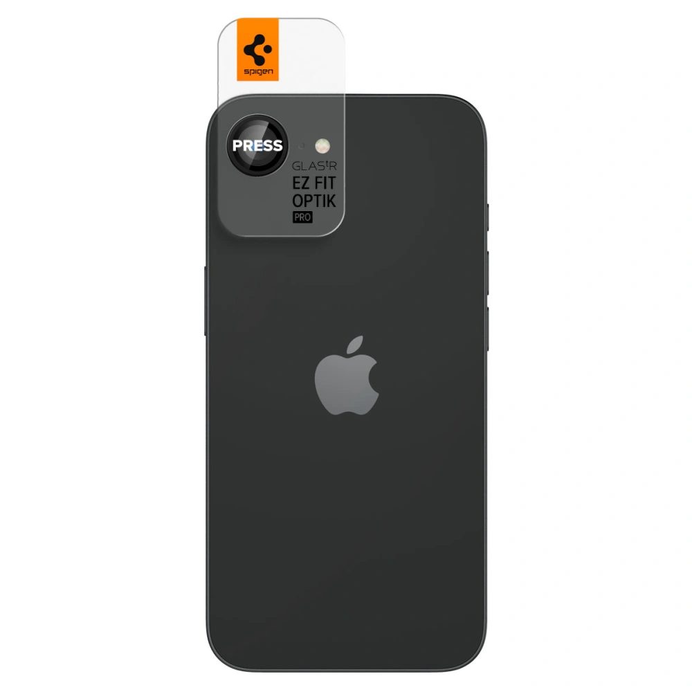 Spigen Optik.TR Ez Fit ochrana objektívu, 2 kusy, iPhone 16e / 17e, čierna