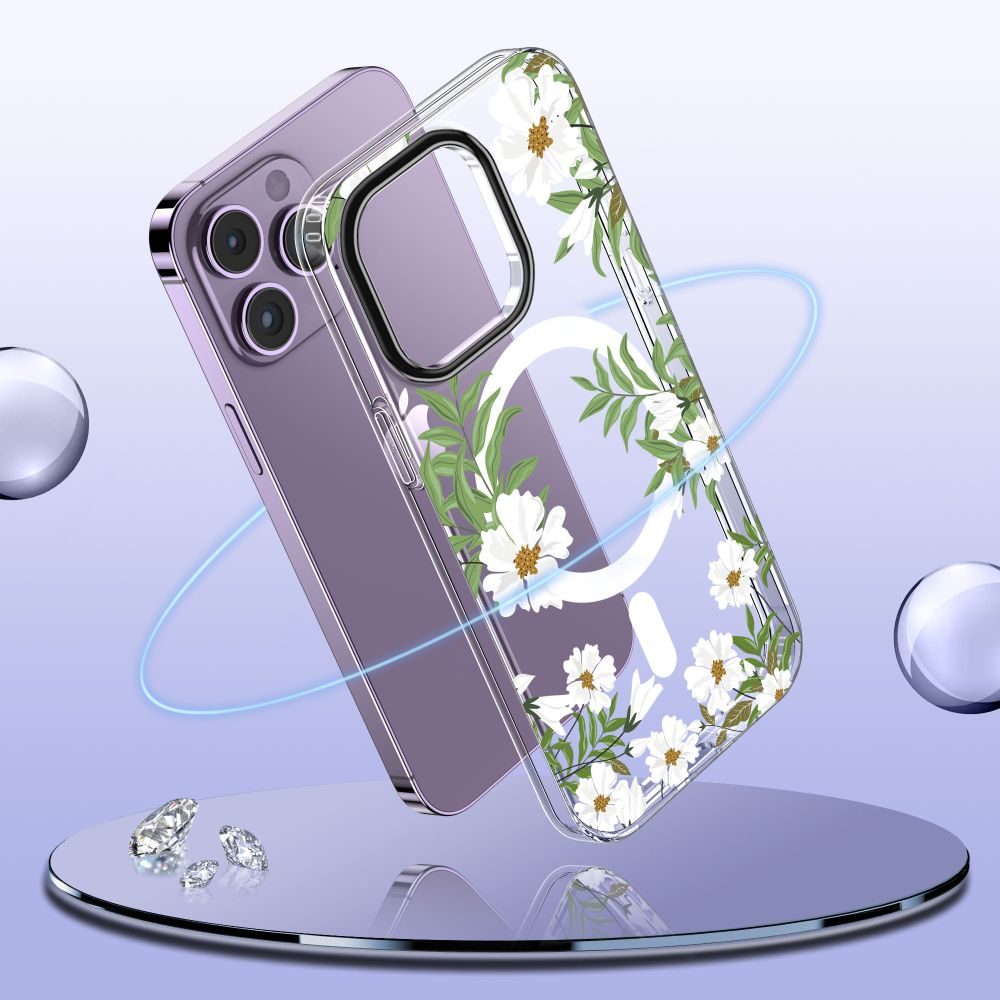 Tech-Protect Magmood, IPhone 13 Pro Max, Pomladna Marjetica