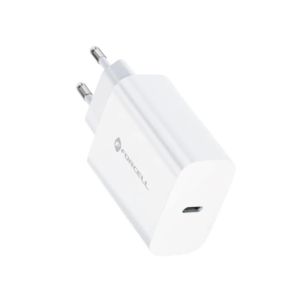 Forcell USB-C, 3A, 25W Adapter PD és QC 4.0 Töltéssel