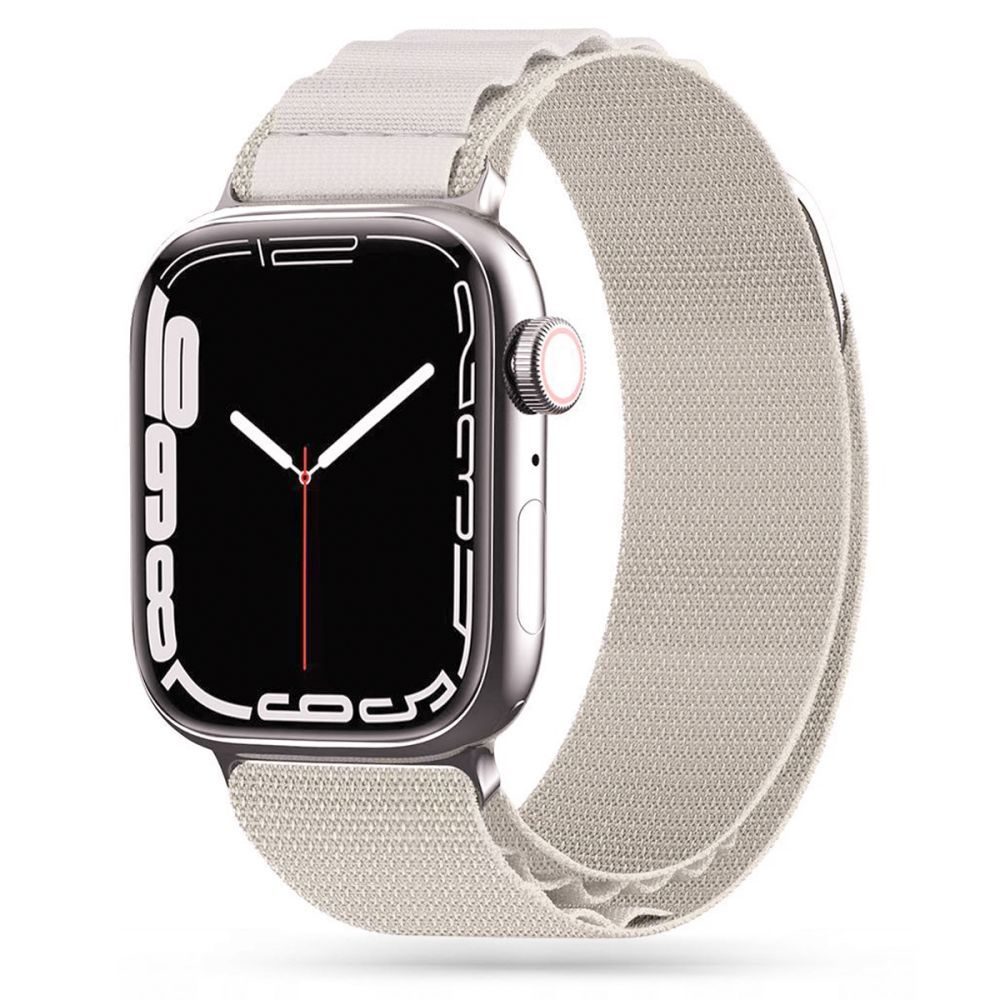 Tech-Protect Nylon PRO Remen, Apple Watch 4 / 5 / 6 / 7 / 8 / 9 / SE (38 / 9 / 40 / 41 Mm), Bež