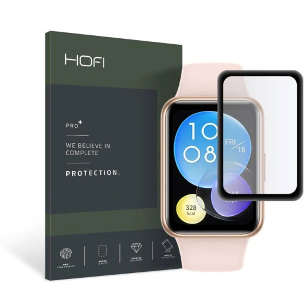 Hofi Pro+ Edzett üveg, Huawei Watch Fit 2, Fekete