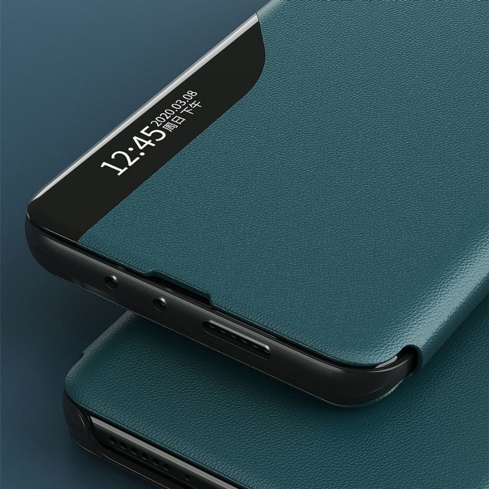 Eco Leather View Case, Samsung Galaxy A72, čierné