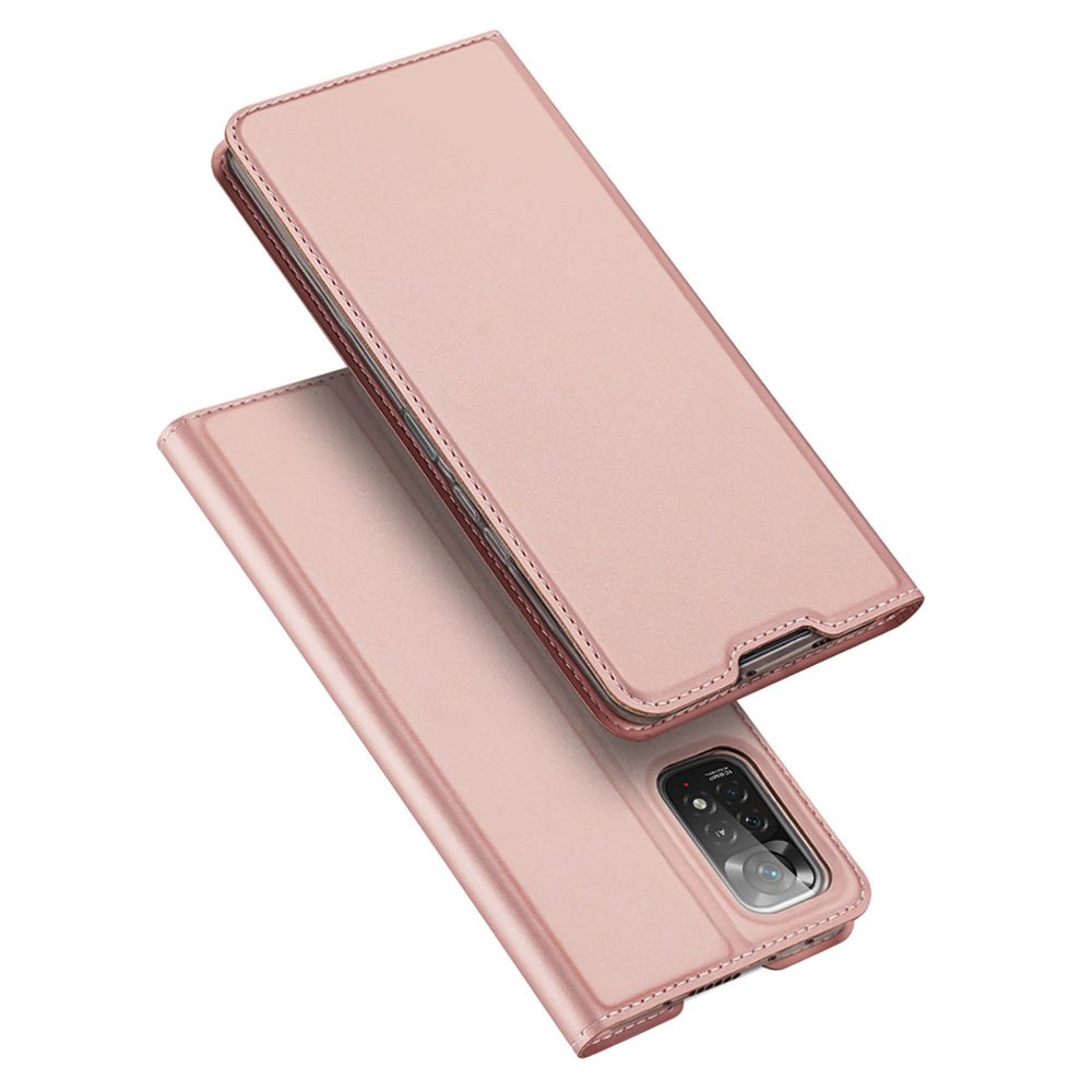 Dux Ducis Skin Pro, Könyves Tok, Xiaomi Redmi Note 11 Pro 5G / 11 Pro / 11E Pro, Rózsaszínű
