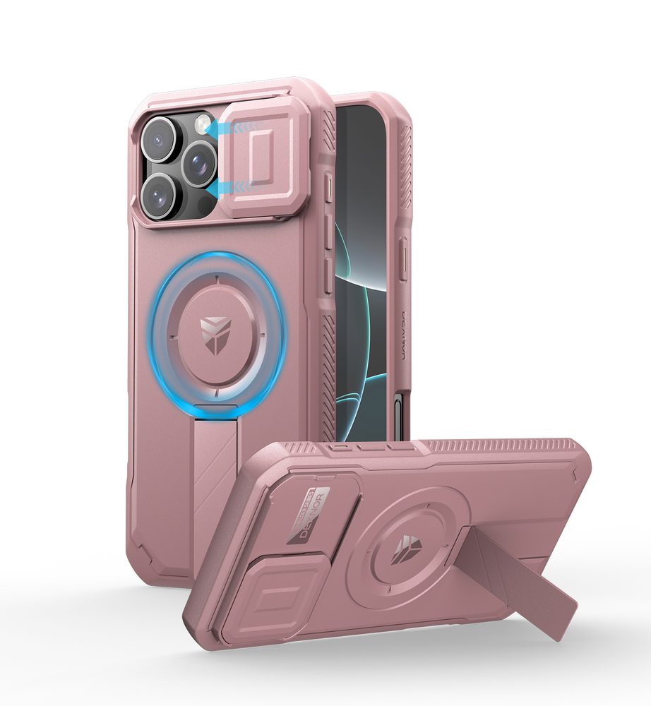 Dexnor MagSafe Kickstand Camprotector obal iPhone 16 Pro Max, ružový