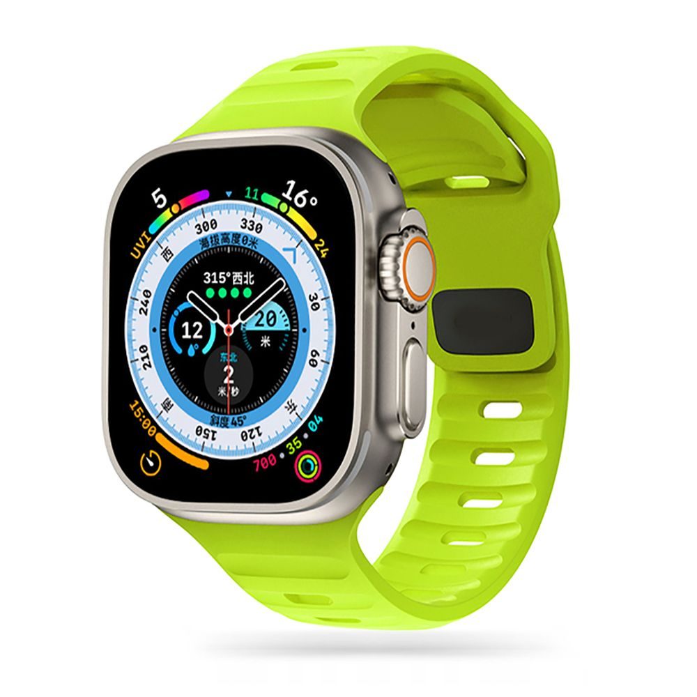 Tech-Protect IconBand Line Apple Watch 4 / 5 / 6 / 7 / 8 / 9 / SE / Ultra 1 / 2 (42 / 44 / 45 / 49 Mm), Limetkový