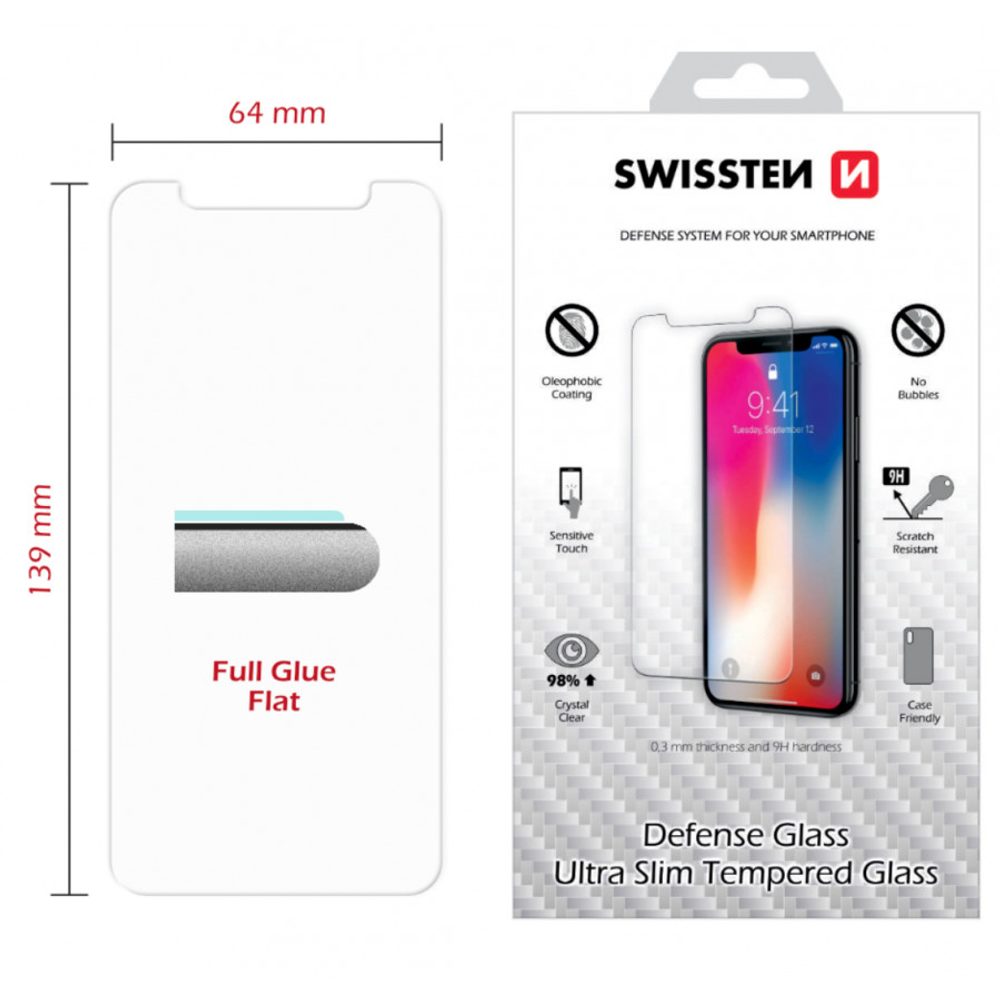 Swissten 2.5D Védő Edzett üveg, Apple IPhone XR