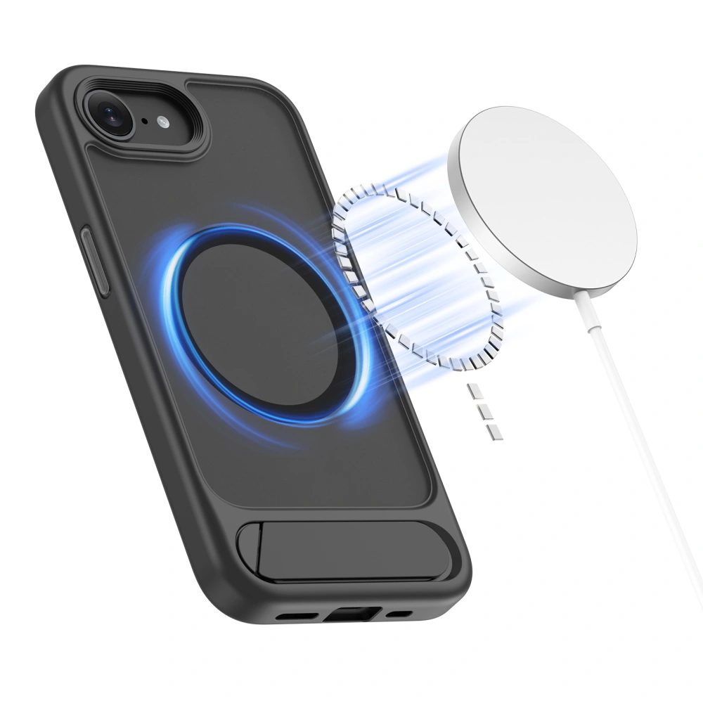 Tech-Protect MagRack MagSafe, iPhone 16e / 17e, čierny matný
