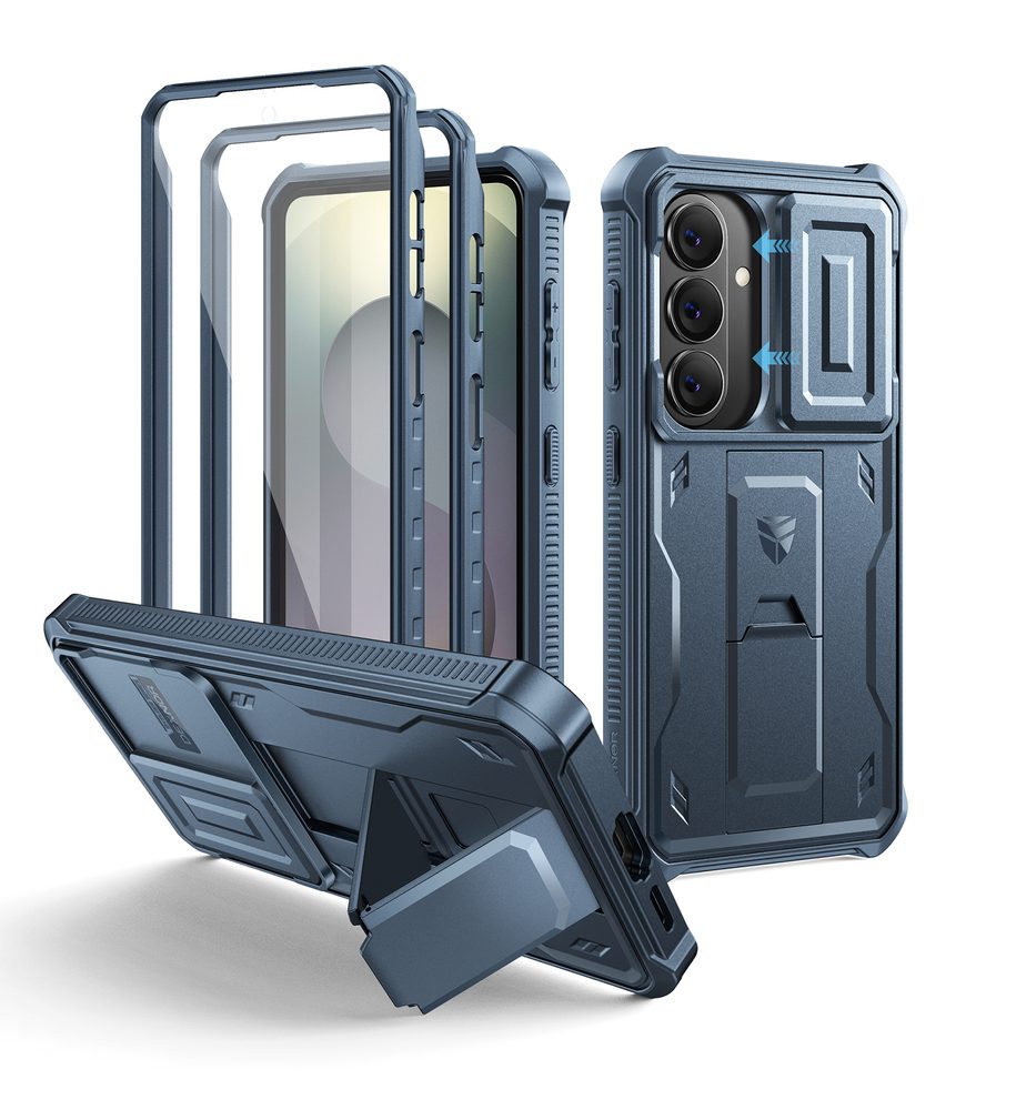 Levně Dexnor 360 Kickstand Camprotector obal Samsung Galaxy S26, modrý