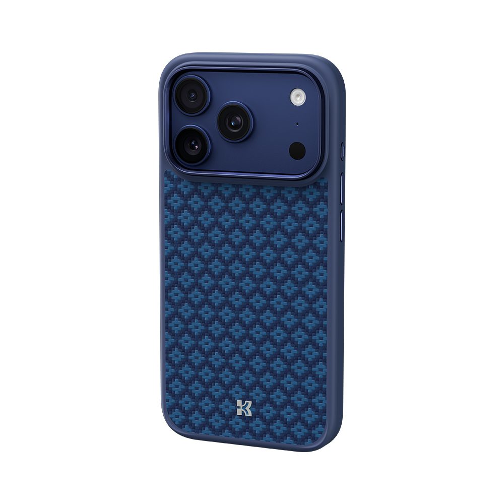 Benks Magnetic Armor Pro Armor Grid Kevlar obal Metal Frame, iPhone 17 Pro Max, modrý
