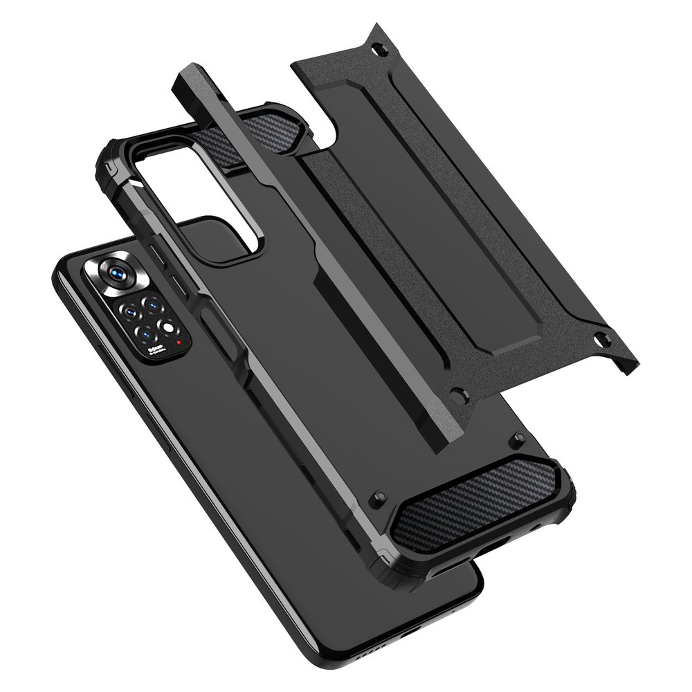 Hibrid Armor Xiaomi Redmi Note 11S / Note 11, Fekete