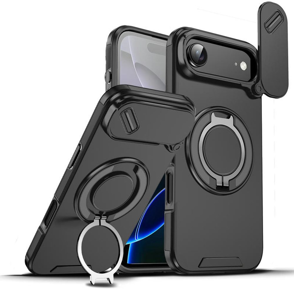 Levně Camslide Stand obal, iPhone Air, černý