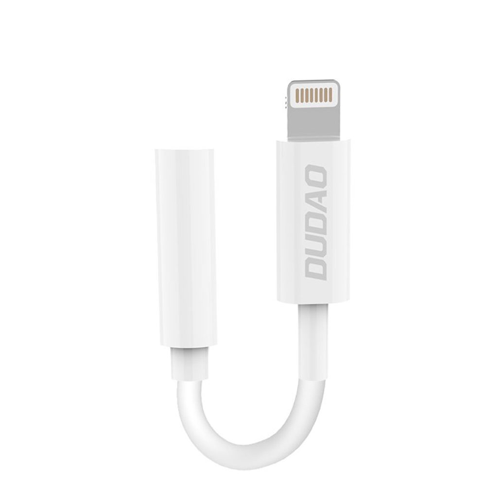 Dudao adaptér Lightning - Jack 3,5 mm, bílý (L16i white)