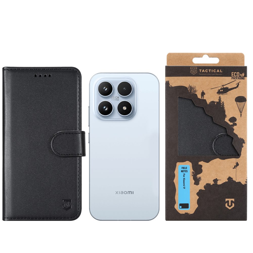 Tactical Field Notes puzdro, Xiaomi 17, čierne