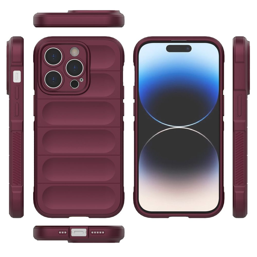 Magic Shield Maska, IPhone 14 Pro, Bordo