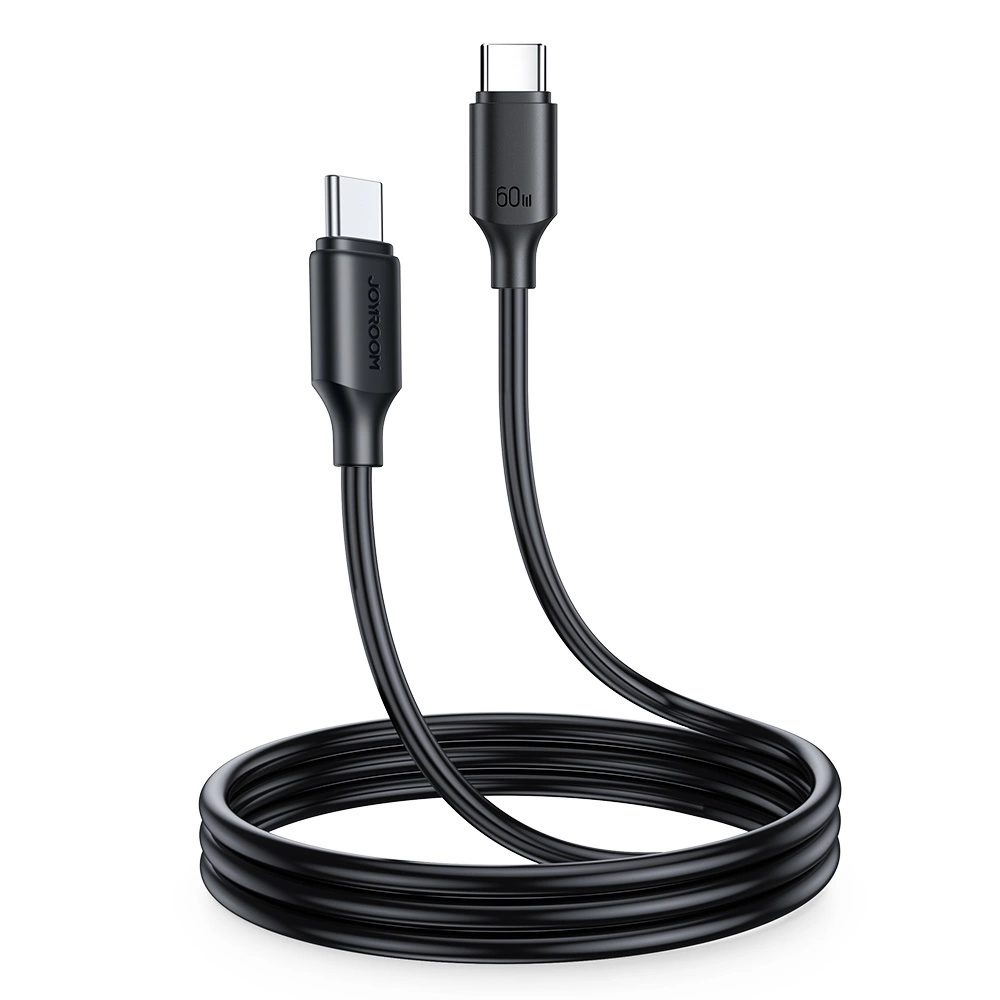 Joyroom A9 USB-C - USB-C kábel, PD, QC, 60W, 3A, 1m, fekete