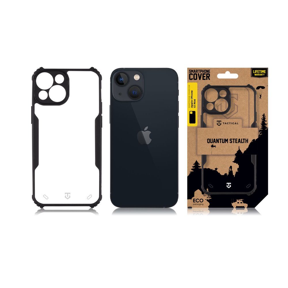 Tactical Quantum Stealth Kryt, IPhone 13 Mini, černý