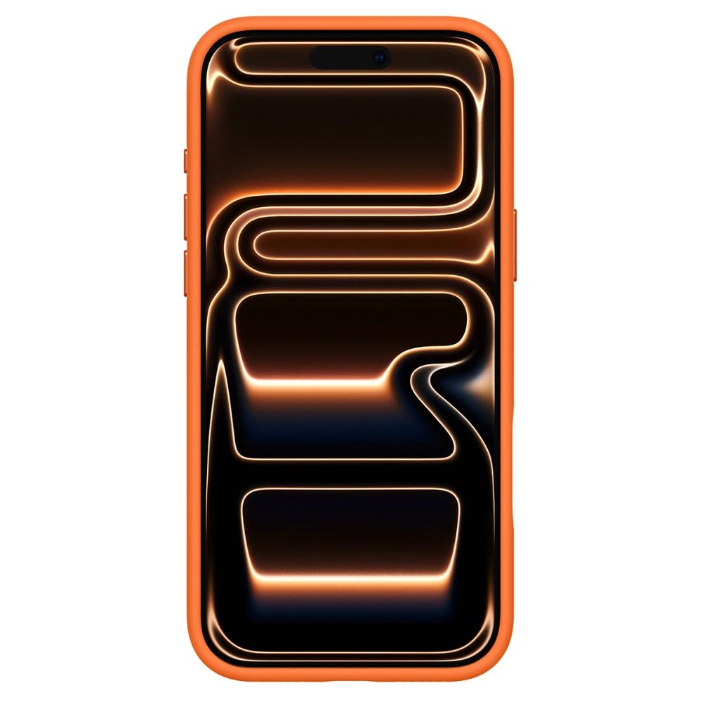Spigen Silicone Fit Mag MagSafe, iPhone 17 Pro, oranžový