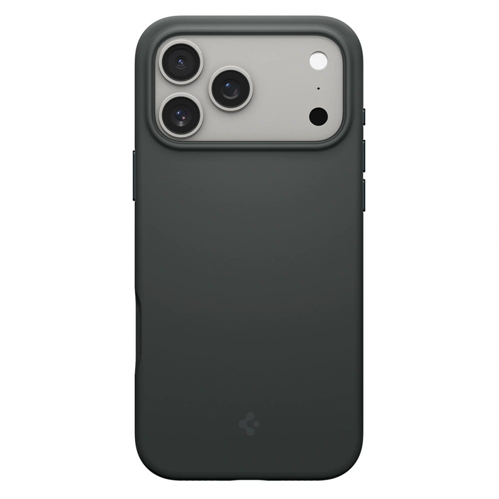 Levně Spigen Silicone Fit Mag MagSafe, iPhone 17 Pro Max, tmavě zelený